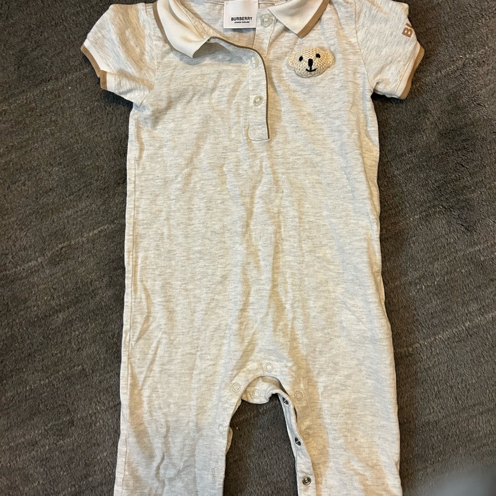 Burberry Gray Kids One Piece